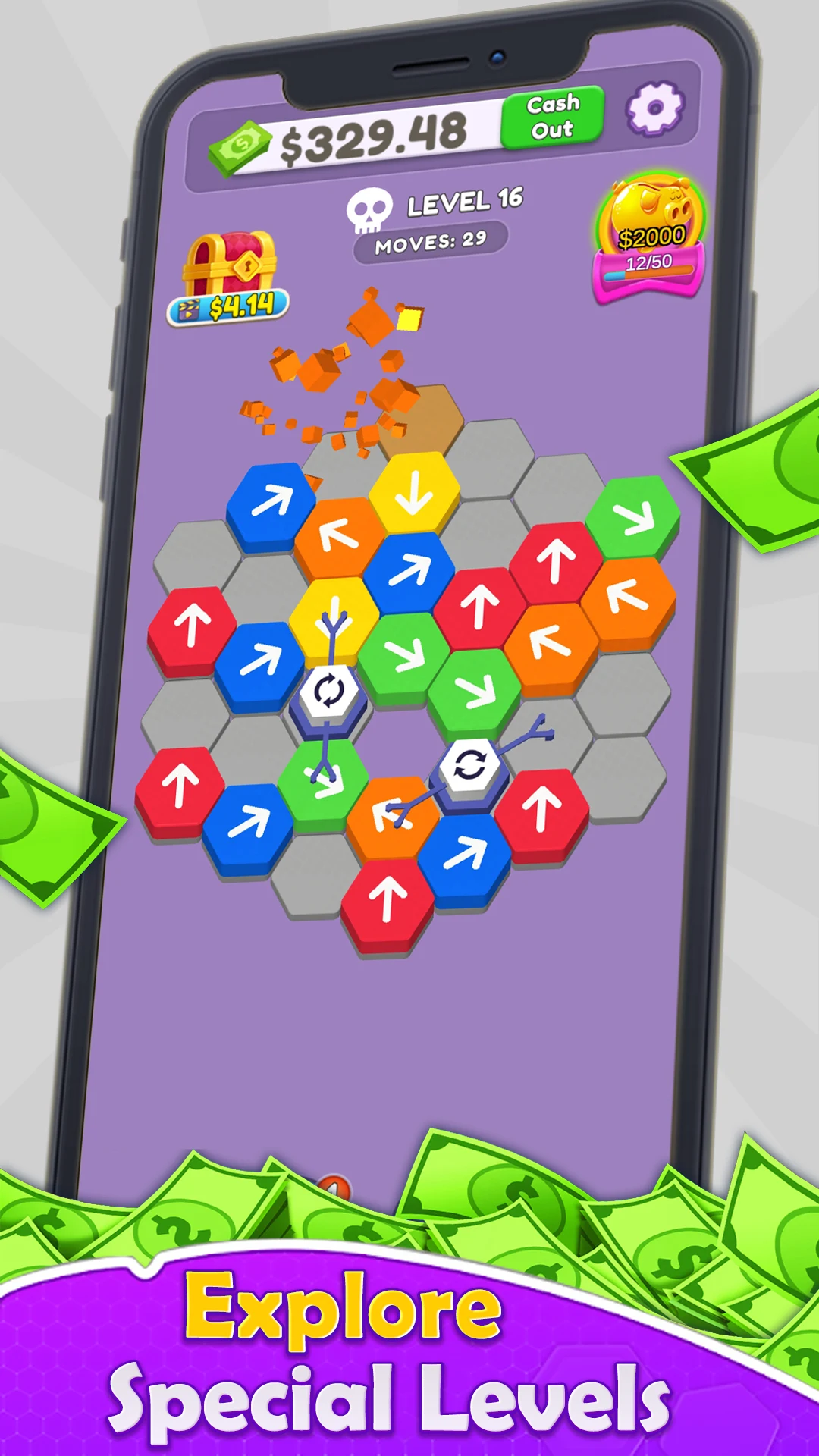 Flip Hexa Puzzle screenshot